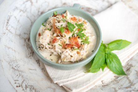 one-pan creamy chicken and bacon